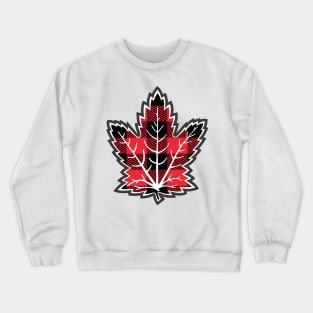 Plaid Maple Leaf Crewneck Sweatshirt